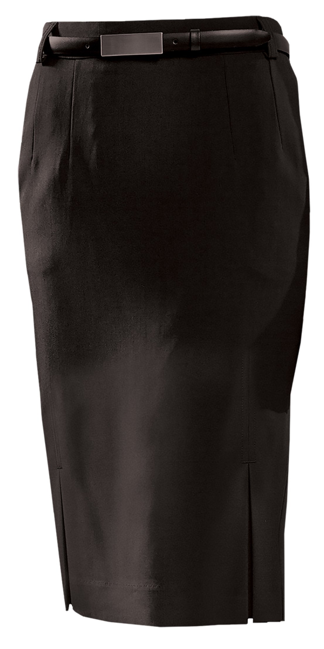 Black pencil skirt kick pleat best sale