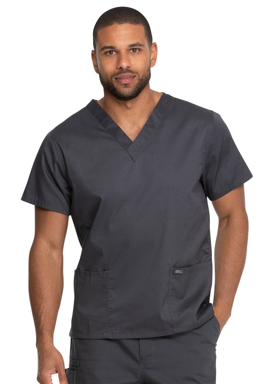 Dickies Industrial Unisex V-Neck Scrub Top