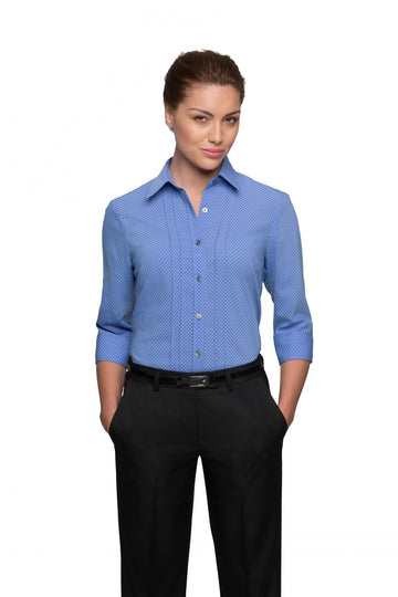 City Stretch Spot Blouse 3/4 Sleeve