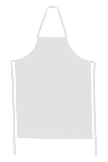 Long Waist Apron - White