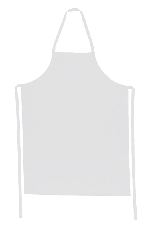 Long Waist Apron - White
